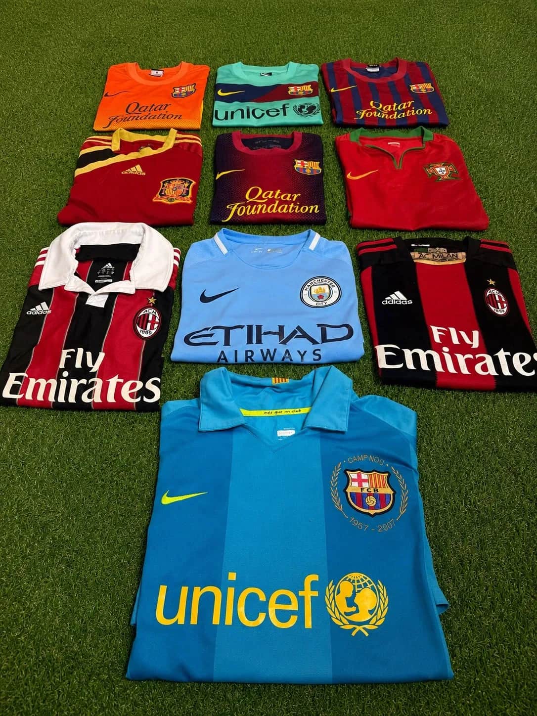 Lot collection maillots de foot (10 maillots) — Nike